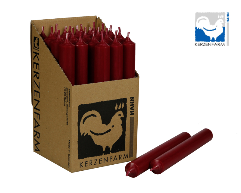 Stabkerze himbeerrot - 22x180mm