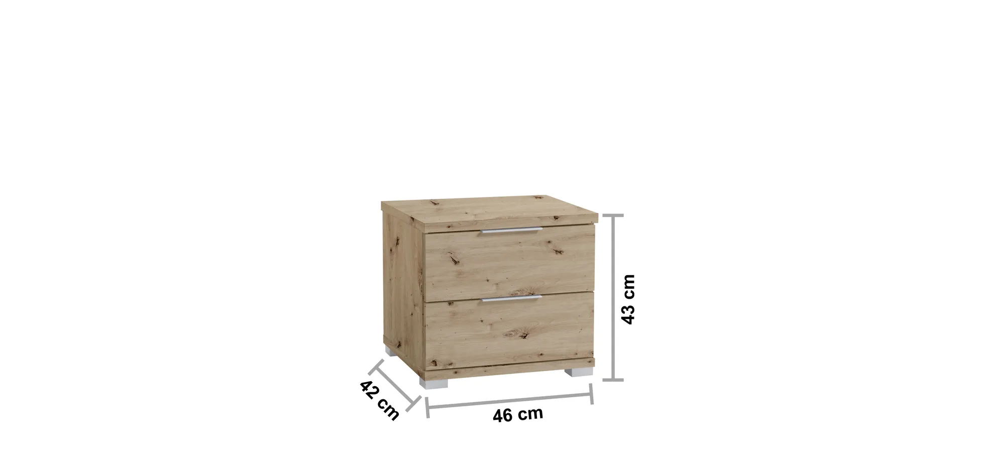 Nachtkommode, Artisan Eiche - MyStyle 3057