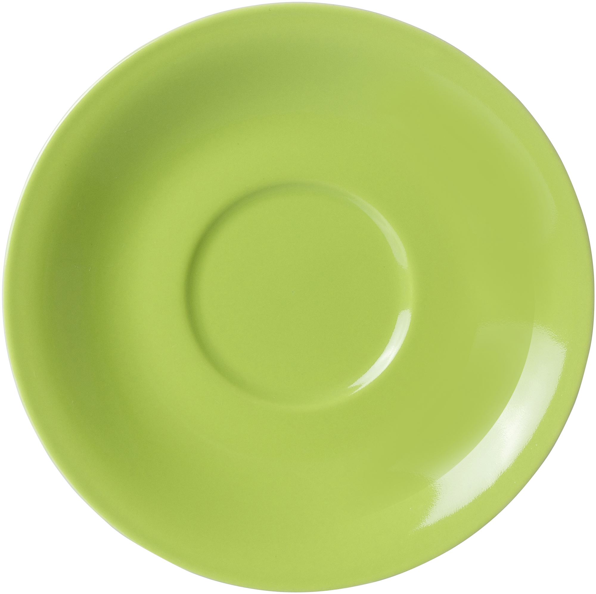 Jumbo-Untertasse Doppio Grün 17 cm - Porzellan, sü