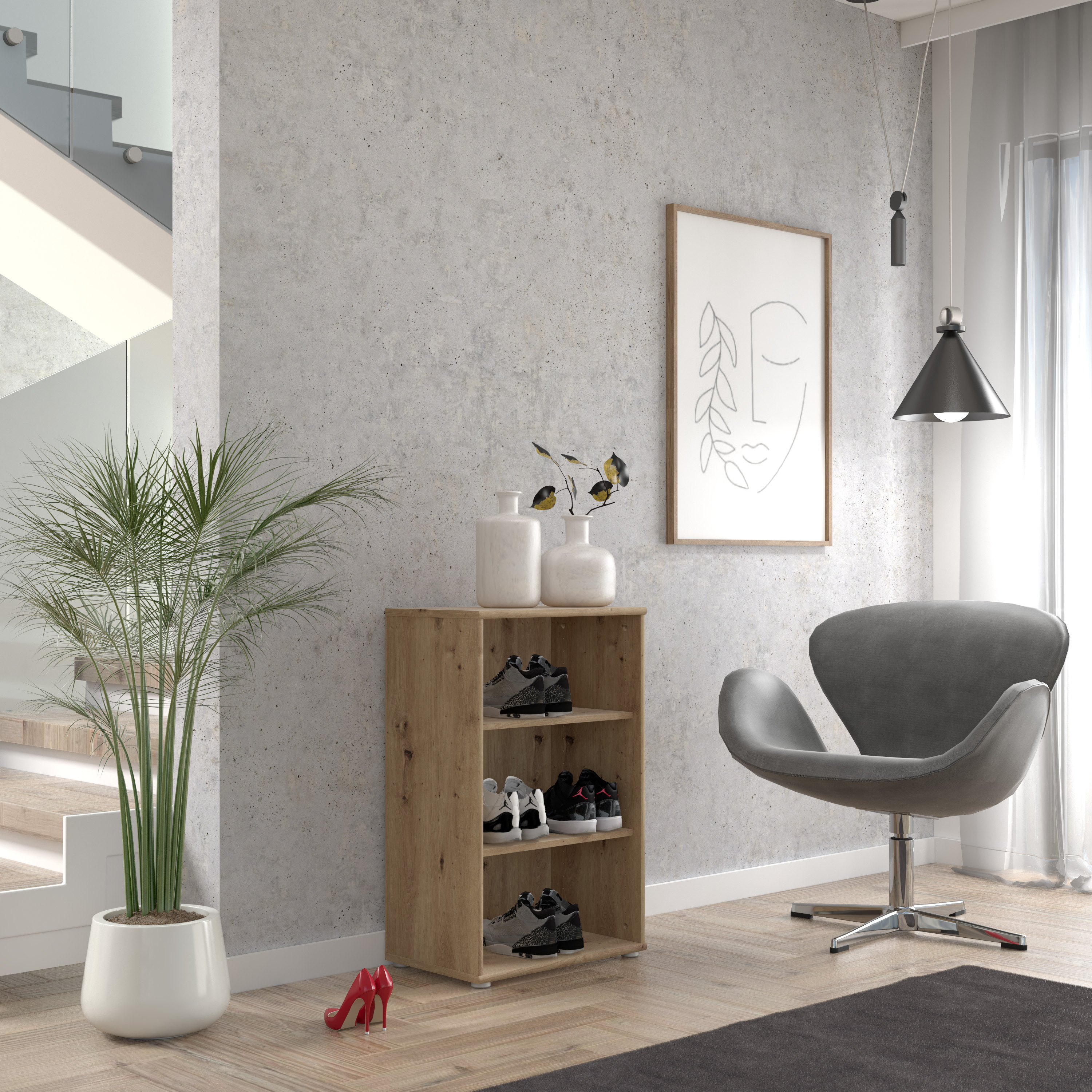 Regal, Artisan Eiche - Faik