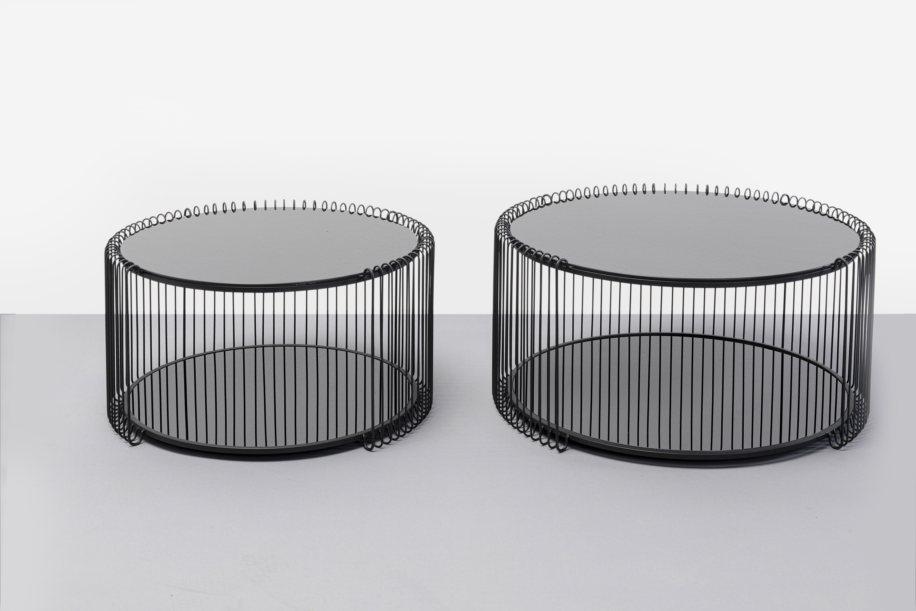 Couchtisch Wire Double, schwarz - Couchtisch