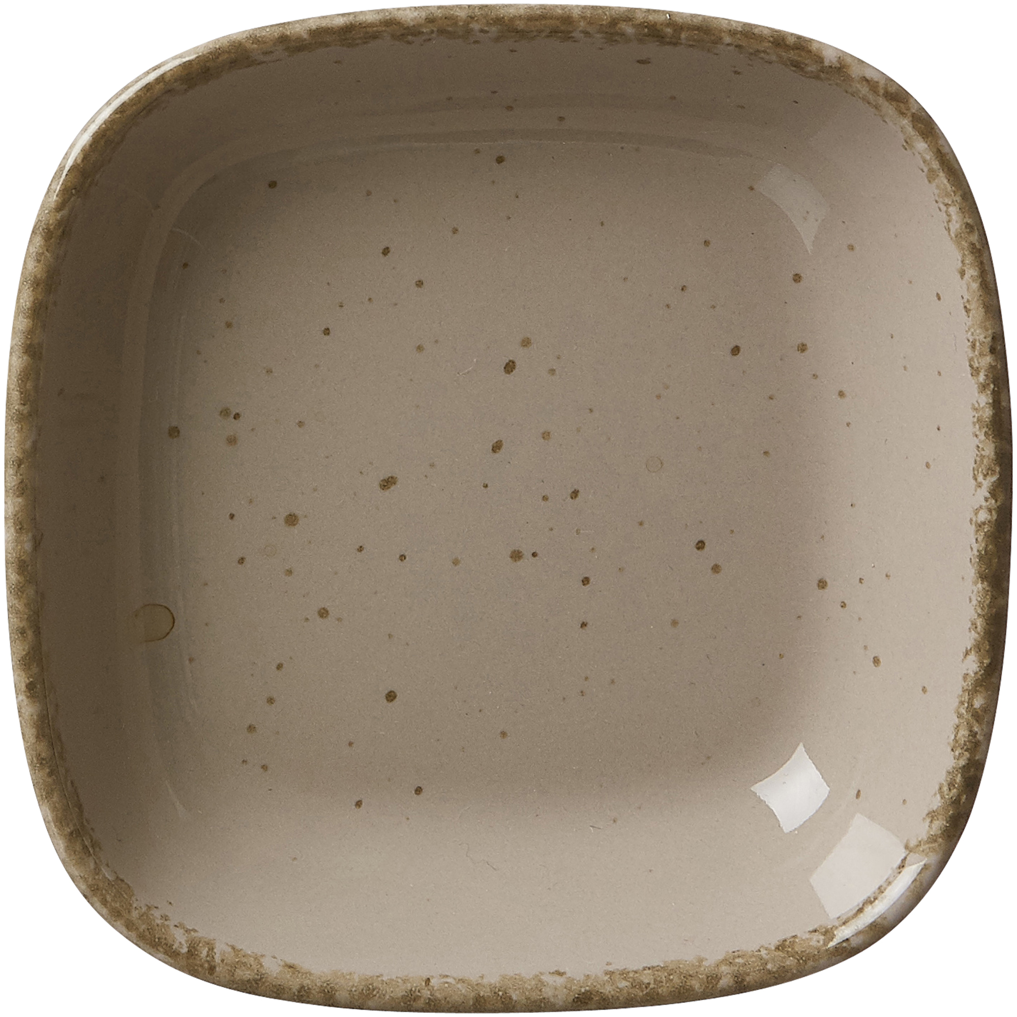 Dipschale Casa Grau 10 x 10 cm - Porzellan, spülmaschinenfest, quadratisch, grau