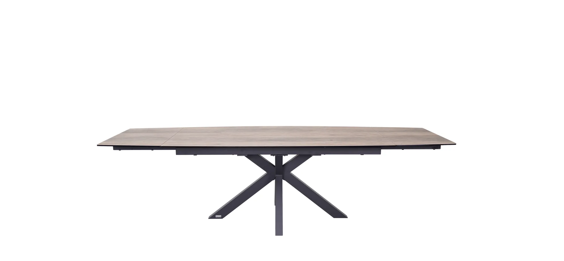 Esstisch, ausziehbar, Glaskeramik hellbraun - Melania