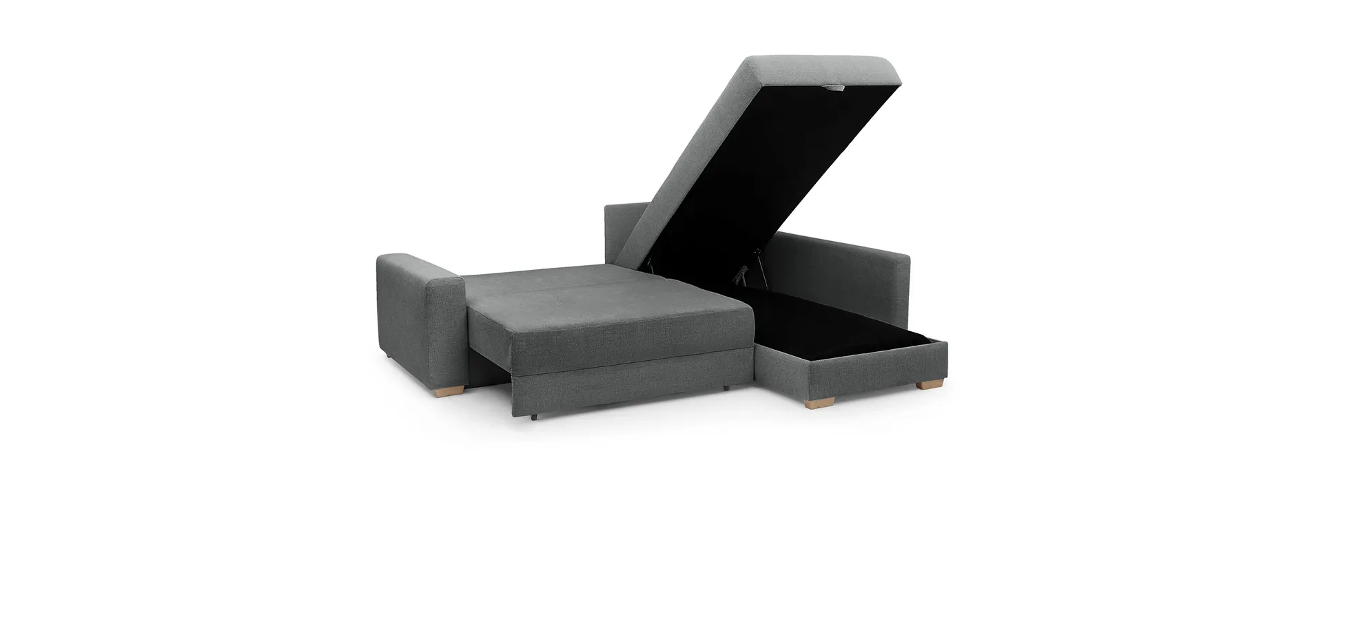 Ecksofa Jyte, Kaltschaumtopper - Jyte