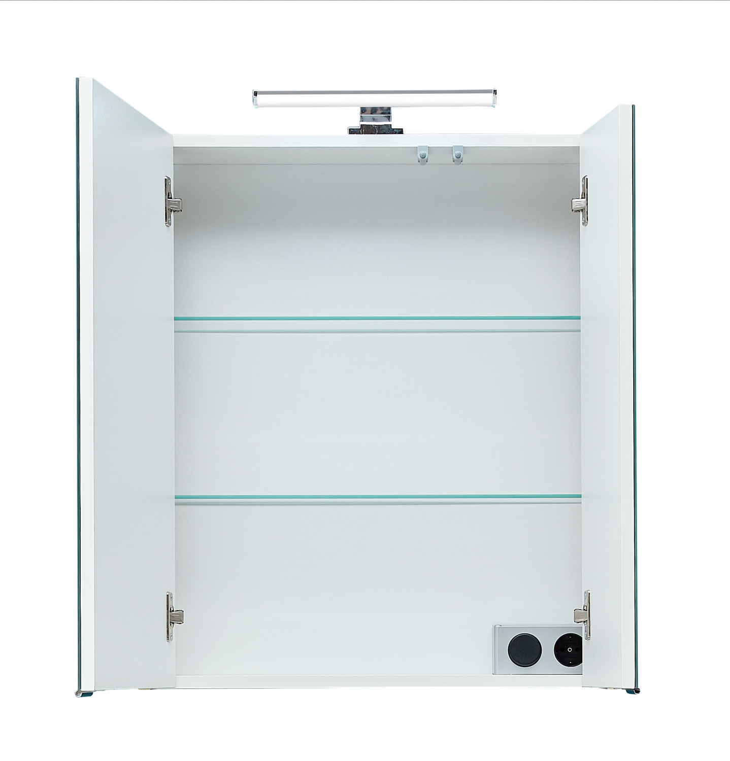 Spiegelschrank, Pinie,  2 Türen, LED  - QUICKSET - 393