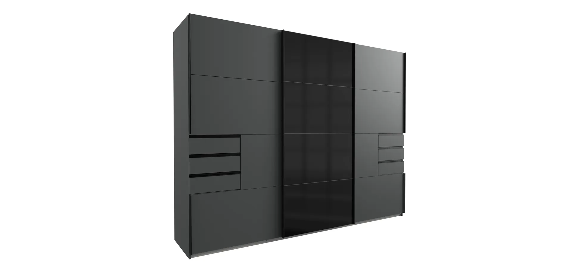 Schwebetürenschrank, graphit - MyToGo670