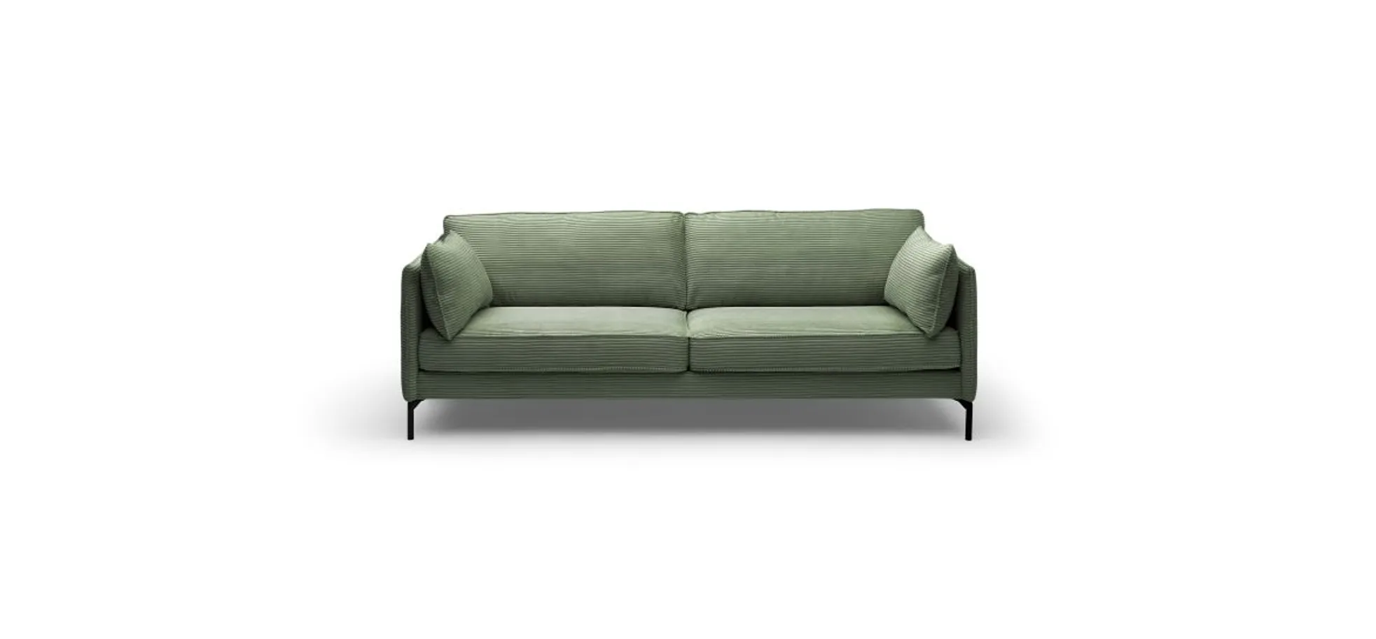 Sofa- 3,5-Sitzer, Stoff, Grün