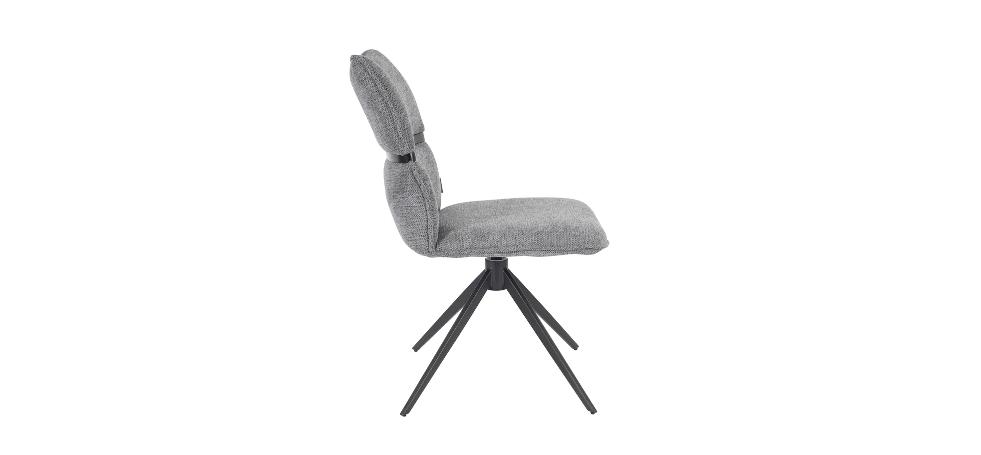 Stuhl, Bezug grau, drehbar 360° autoreturn - Marja