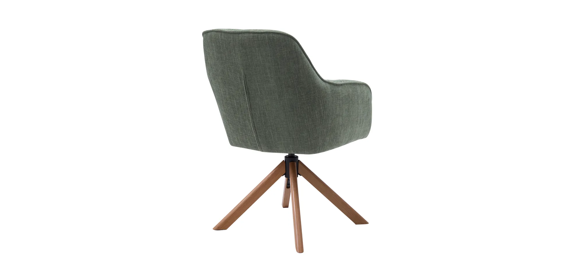 Armlehnstuhl, drehbar, Stoff Grün - Udela