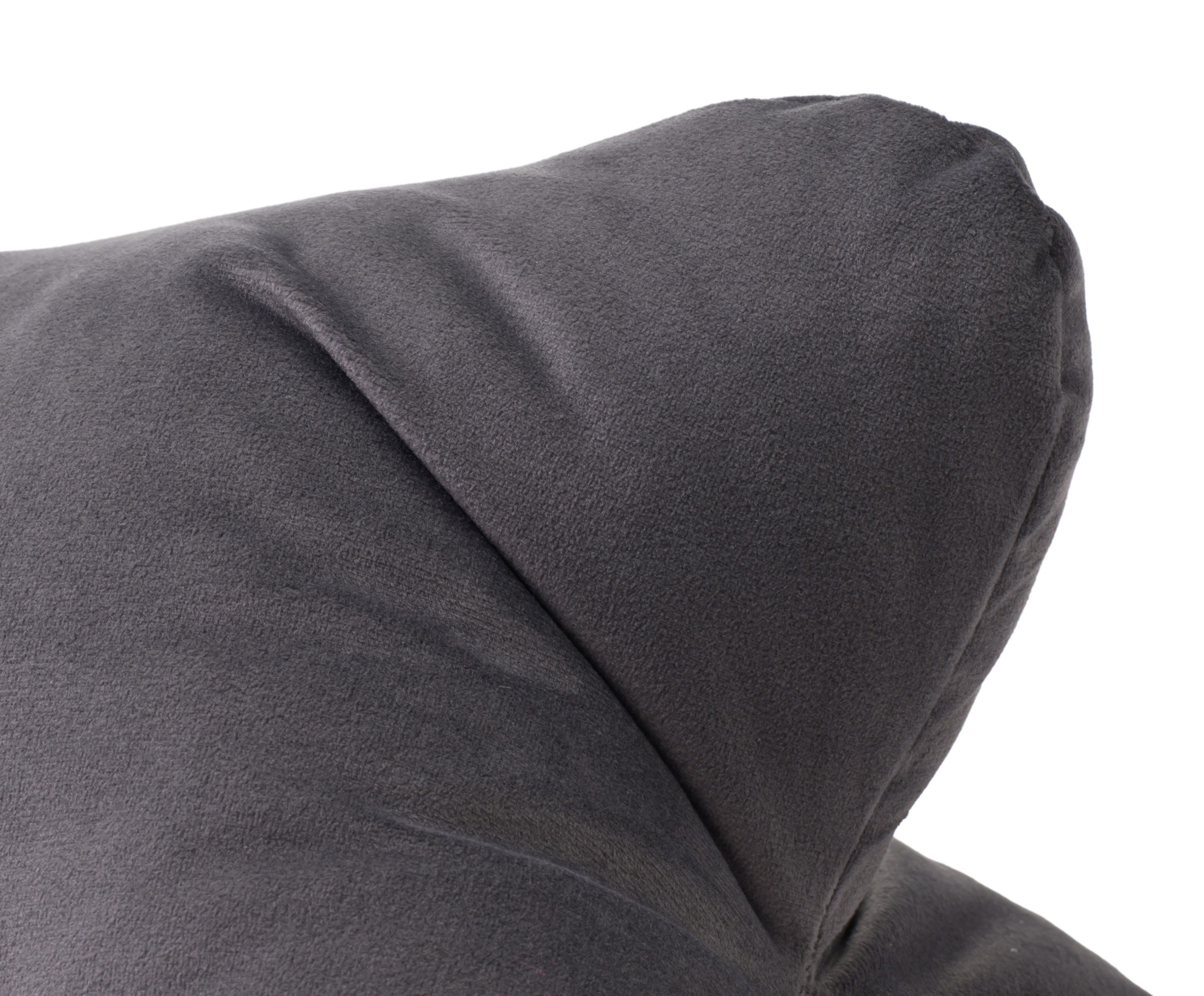Lesekissen California, samtoptik - 40x25cm, 100% polyester, anthrazit