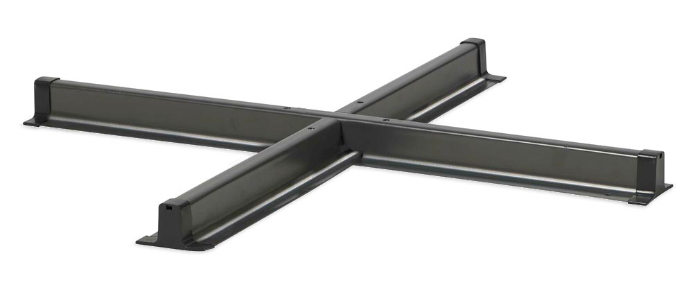 Kreuzfuss, Stahlkreuz, anthrazit - Kreuzfuss