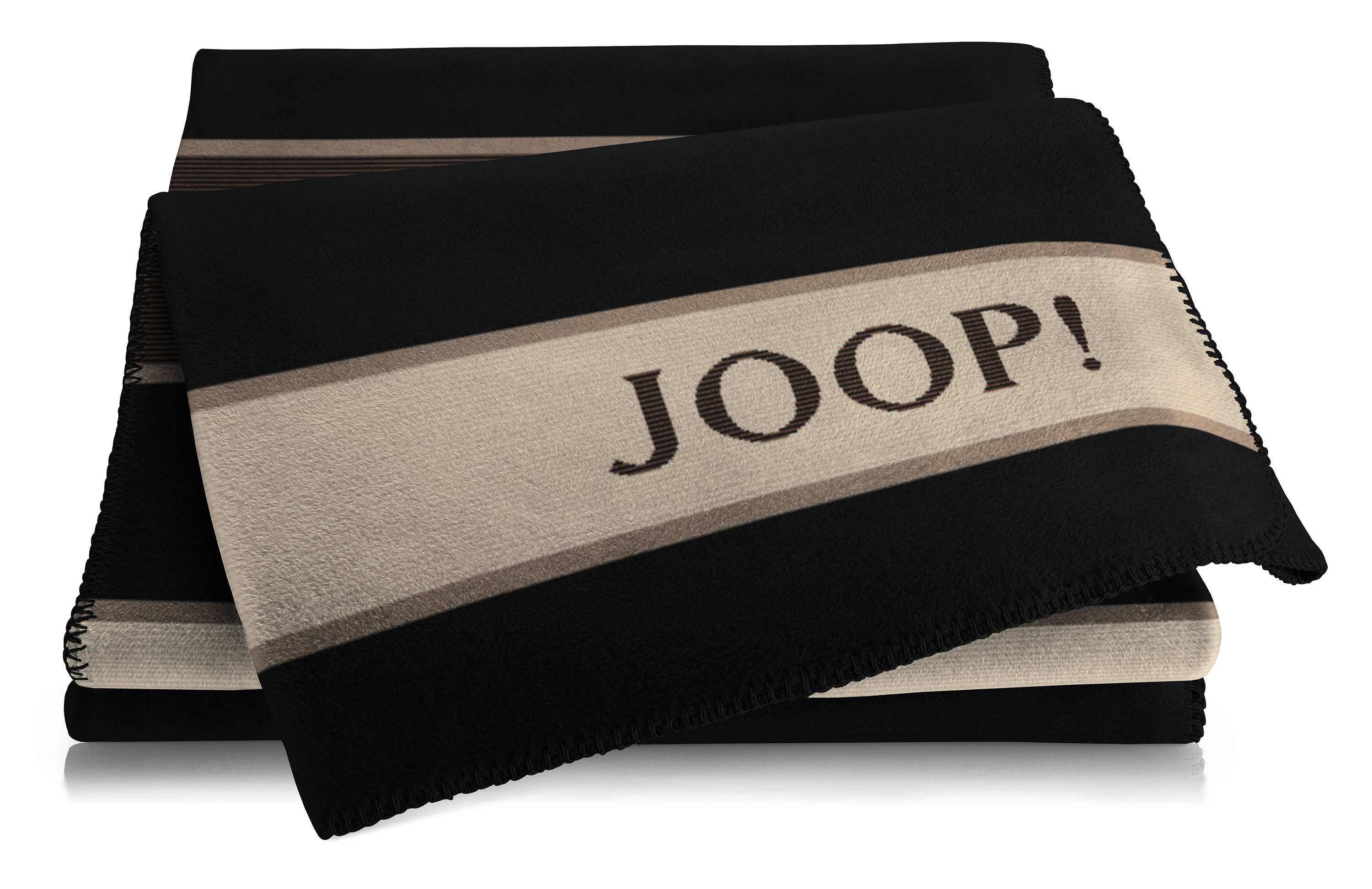 Wohndecke JOOP! Stripes - Schwarz, 150 x 200 cm