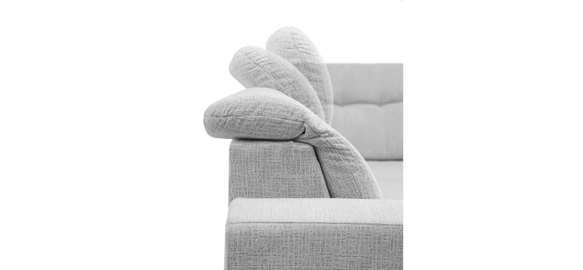 Ecksofa, light grey - Elty