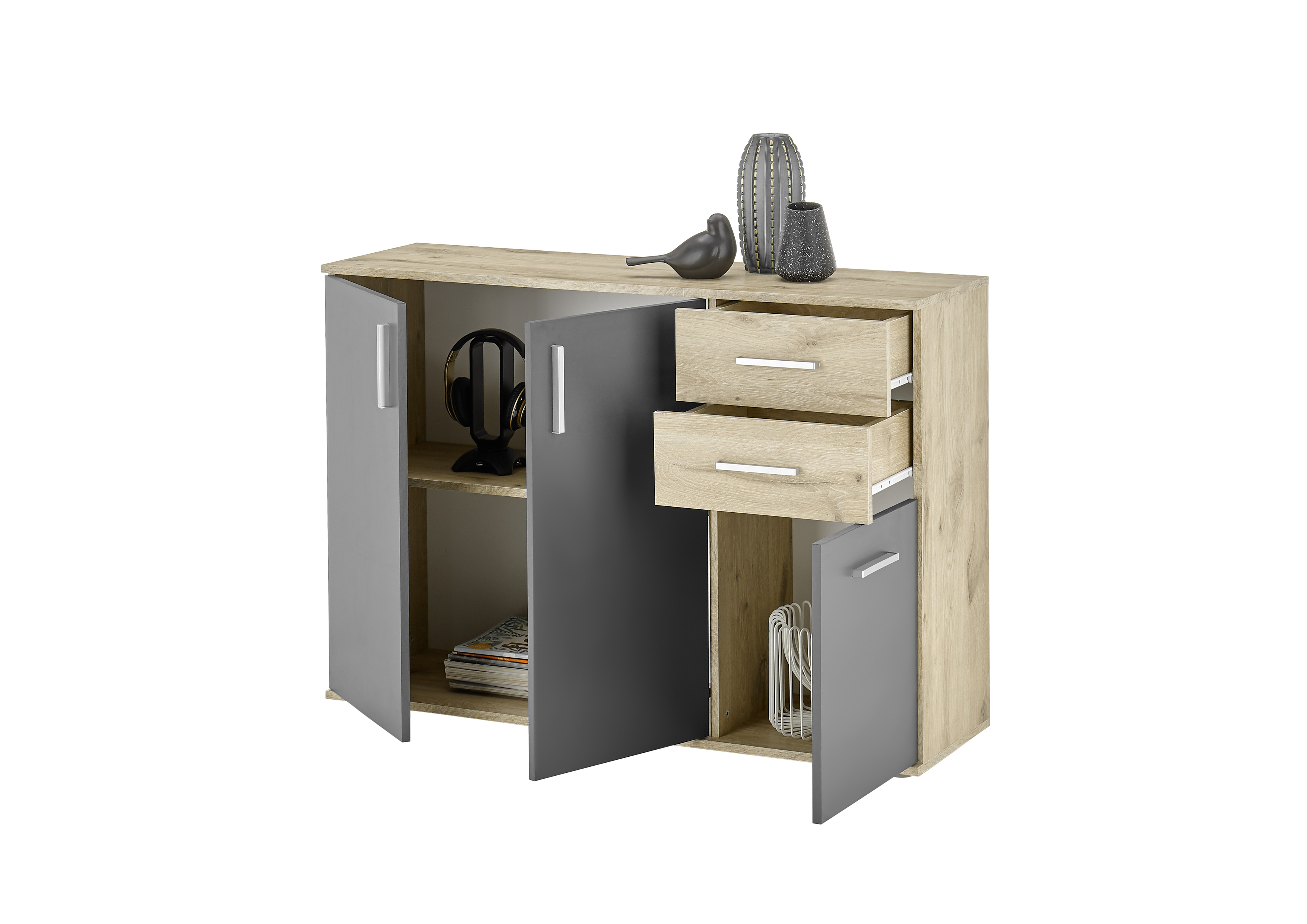 Kommode 2, Viking Oak Dekor - MyStyle 5000