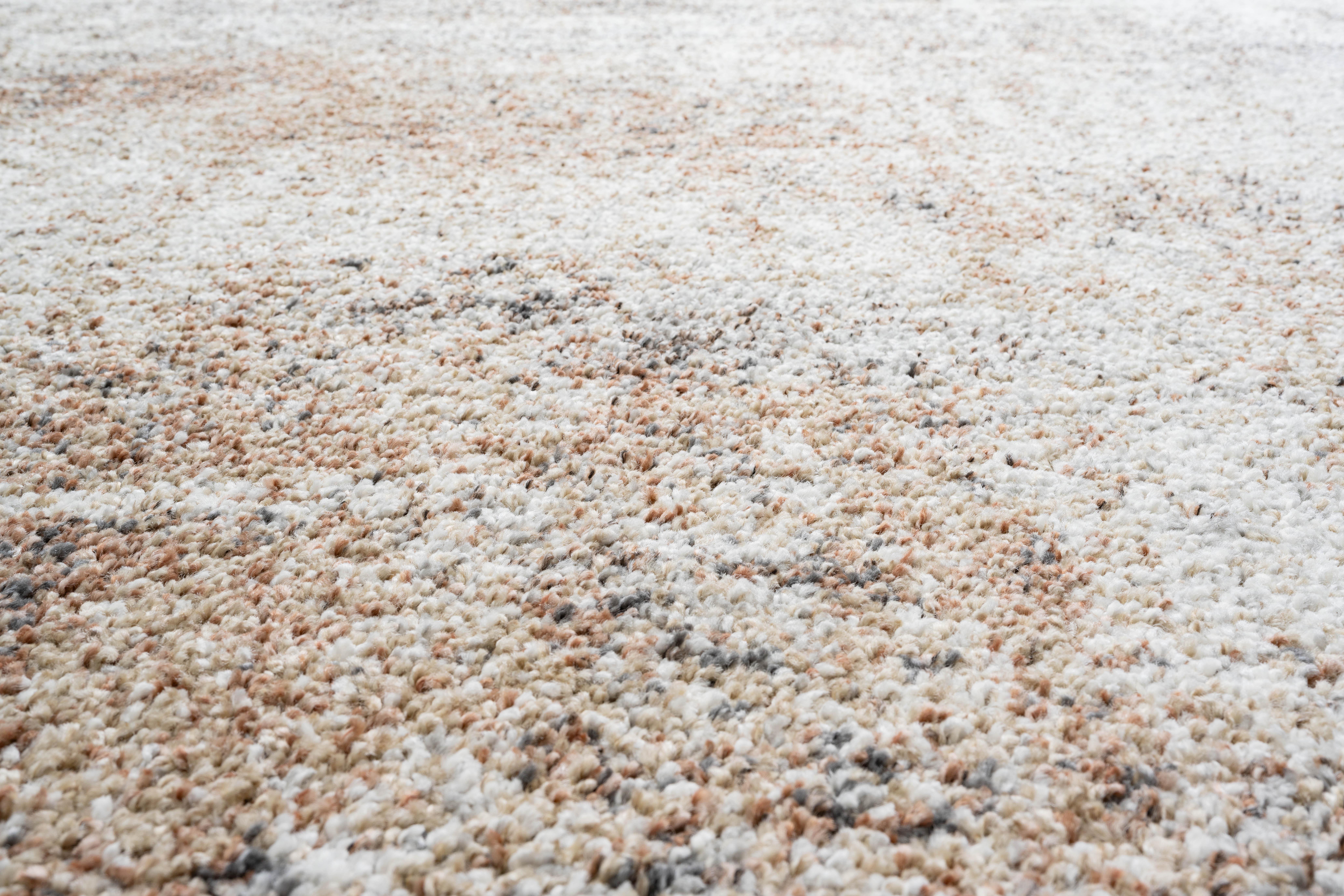 Webteppich, weiß-braun-grau, 200x290 cm - Rehari