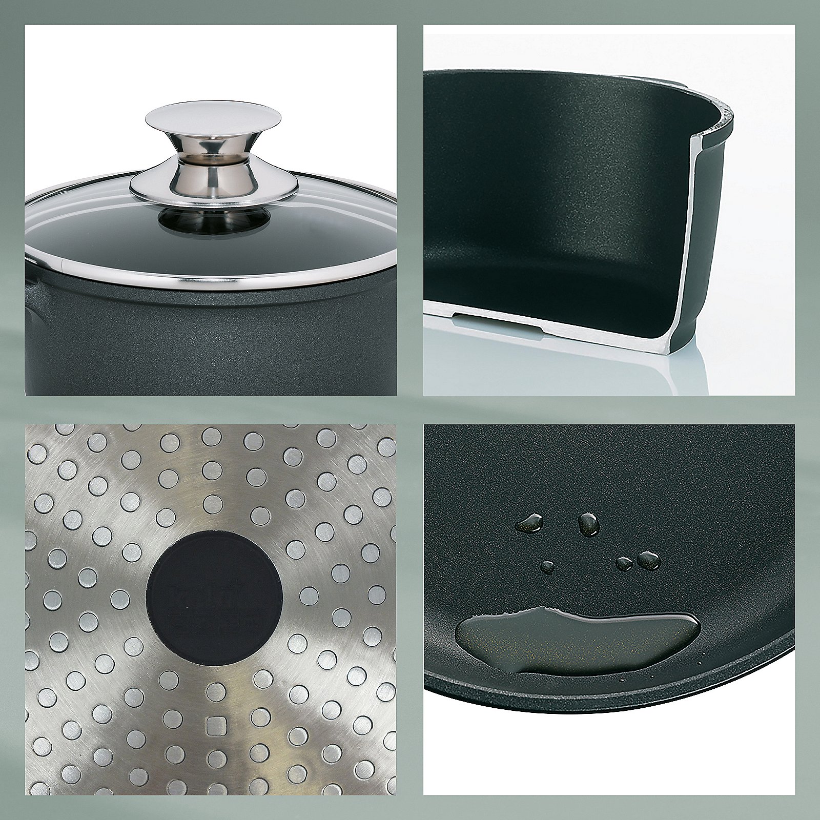 Servierpfanne Kerros 28x11x28 cm - Aluguss schwarz