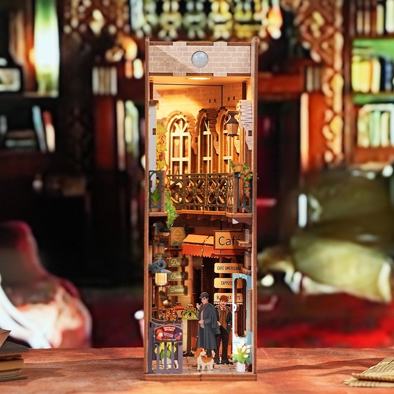 Tonecheer DIY-Set Book Nook mit LED, 3D Puzzle - Baker Street