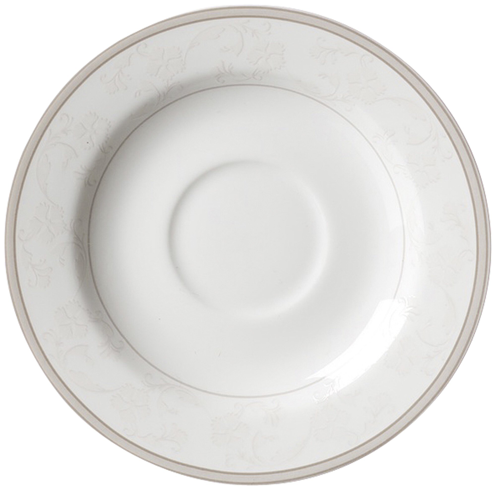 Espresso-Untertasse Isabella 13 cm - Porzellan, spülmaschinengeeignet, rund