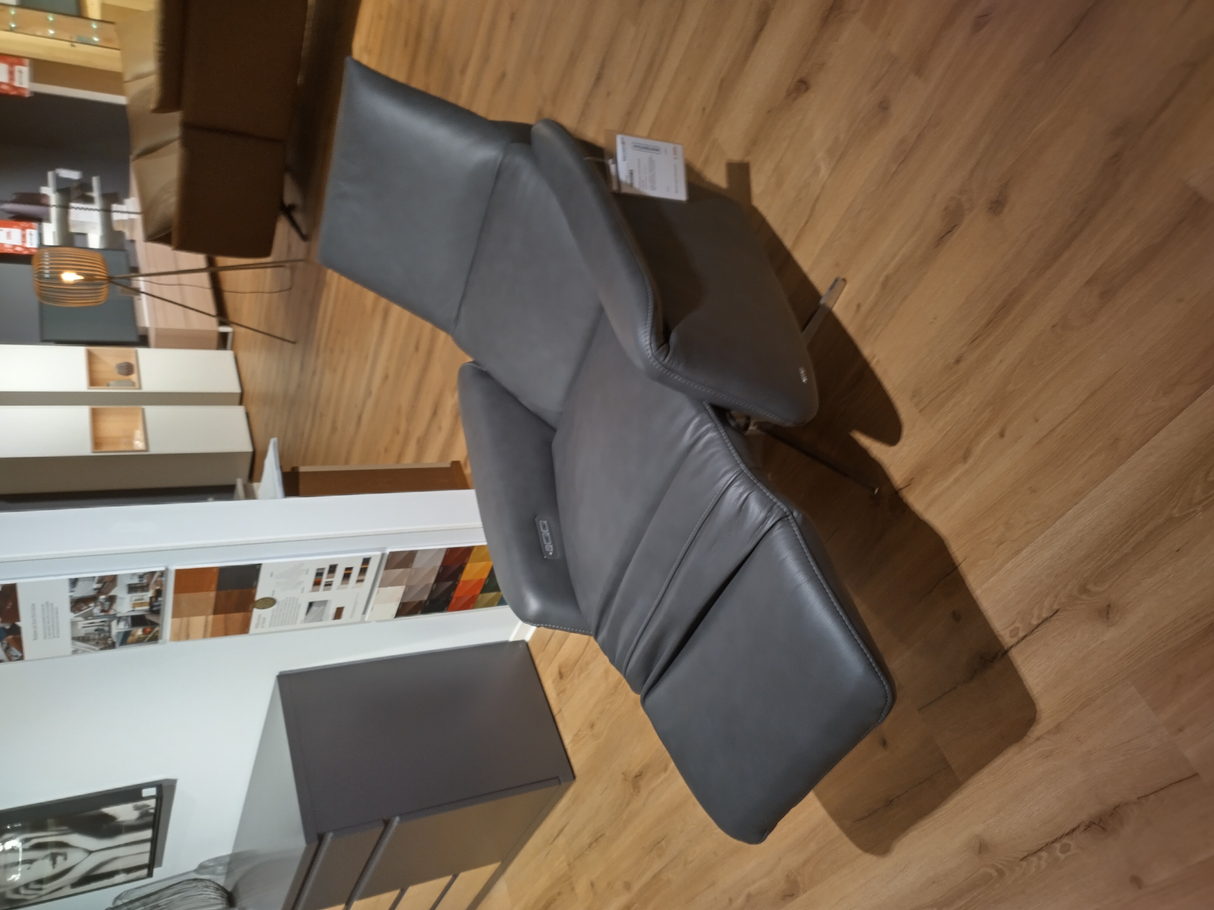 Drehsessel, Leder anthrazit - LS23 Fils