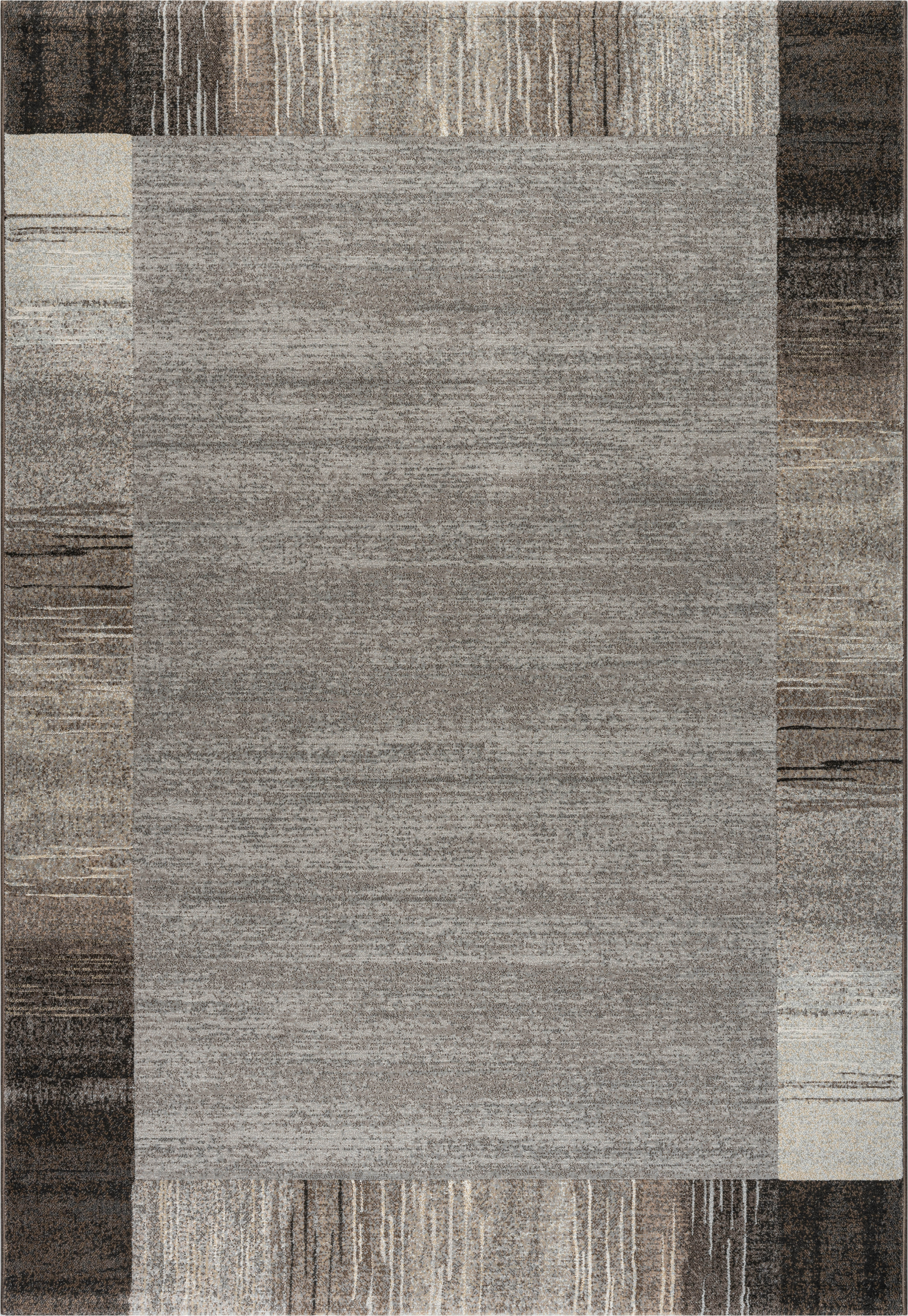Webteppich, grau-braun, 133x195 cm - Rargentum