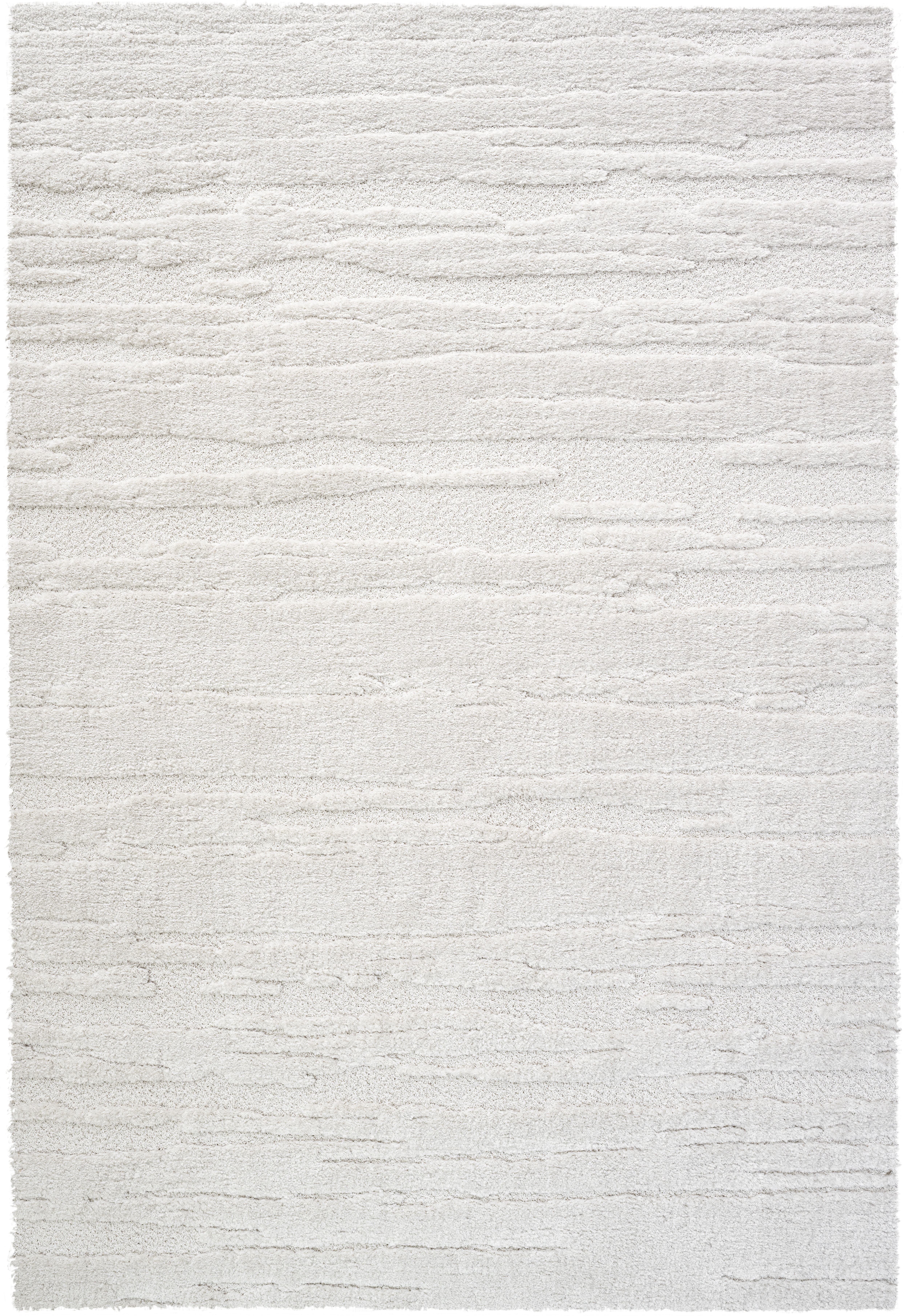Webteppich, weiß, 133x195 cm, rechteckig - Rimba