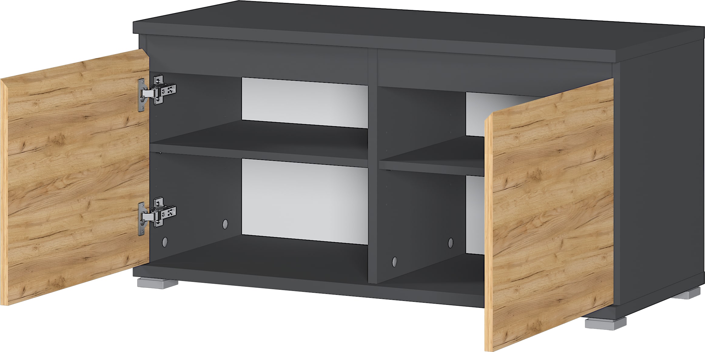 Schuhbank, Front Eiche Nachbildung - GIENGEN