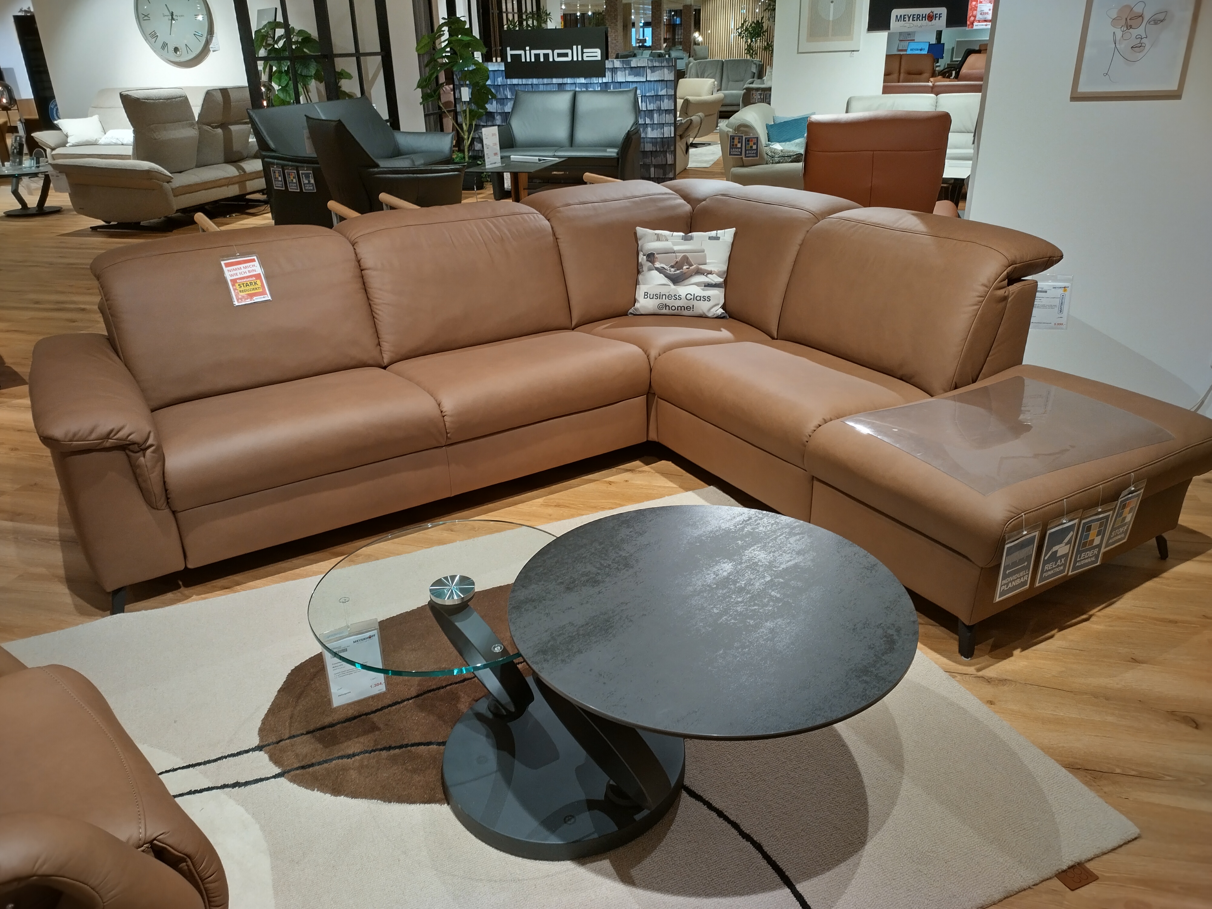 Ledergarnitur, Leder Longlife scout - Mykon 986