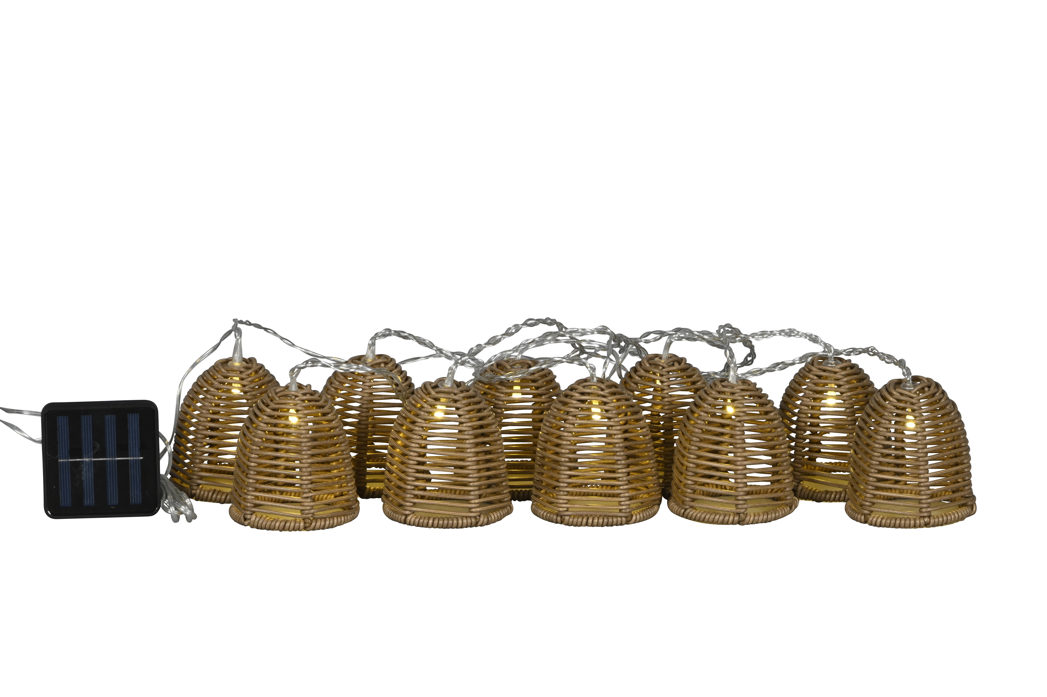 Solar Lichterkette LED, 10-Flg. - 7x8xH400cm