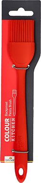 Silikonpinsel 21 cm - cherry red