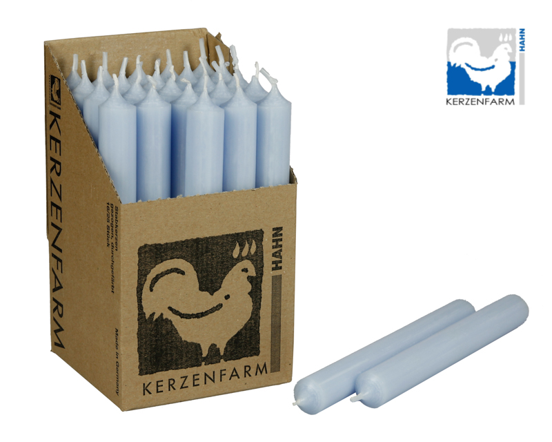 Stabkerze pastellblau - 22x180mm