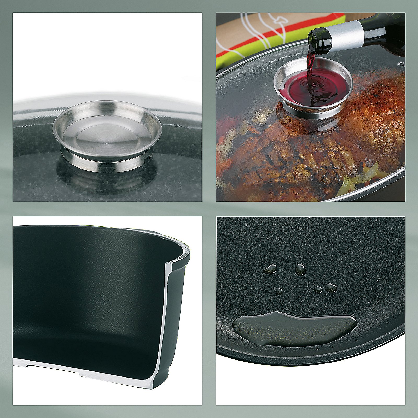 Bräter Kerros 28x13x45 cm - Aluguss schwarz