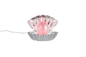 Tischleuchte Shelly - Kunststoff, chrom, 17,5x12,5x14,5cm