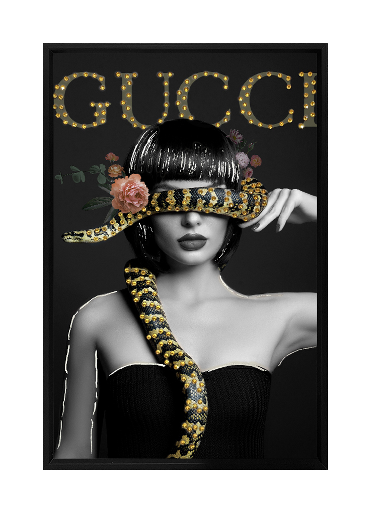 Wandbild Ladie, sort. - frame, 20x30cm