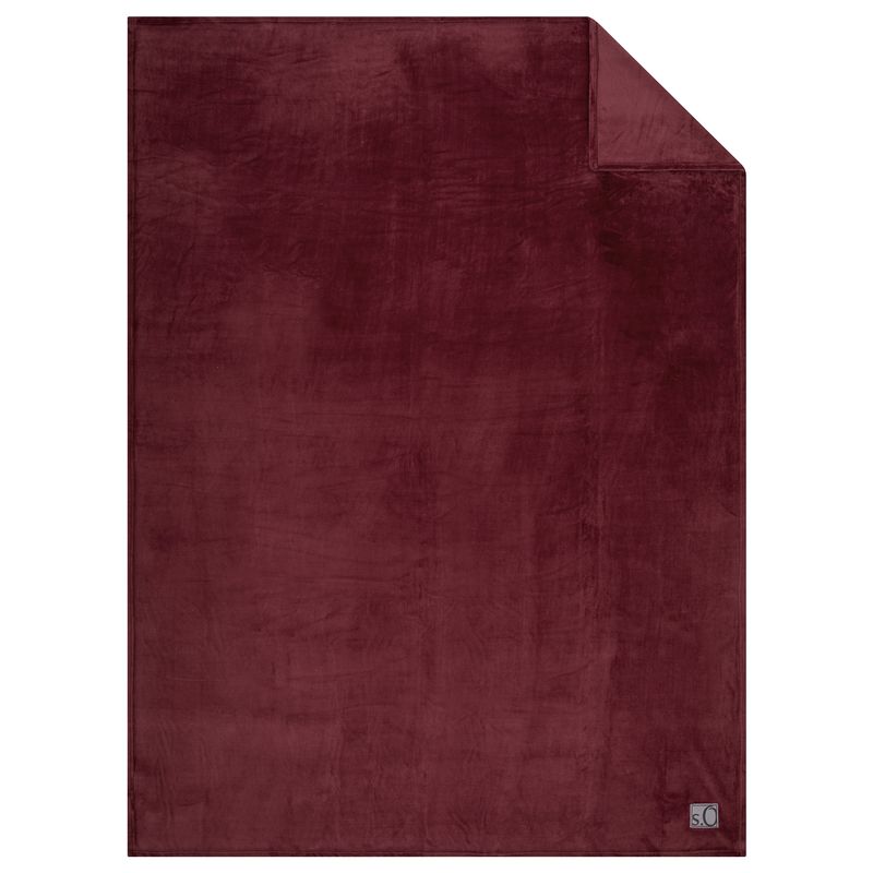 Kuschelsoftdecke S.Oliver - 150x200 cm, bordeauxrot
