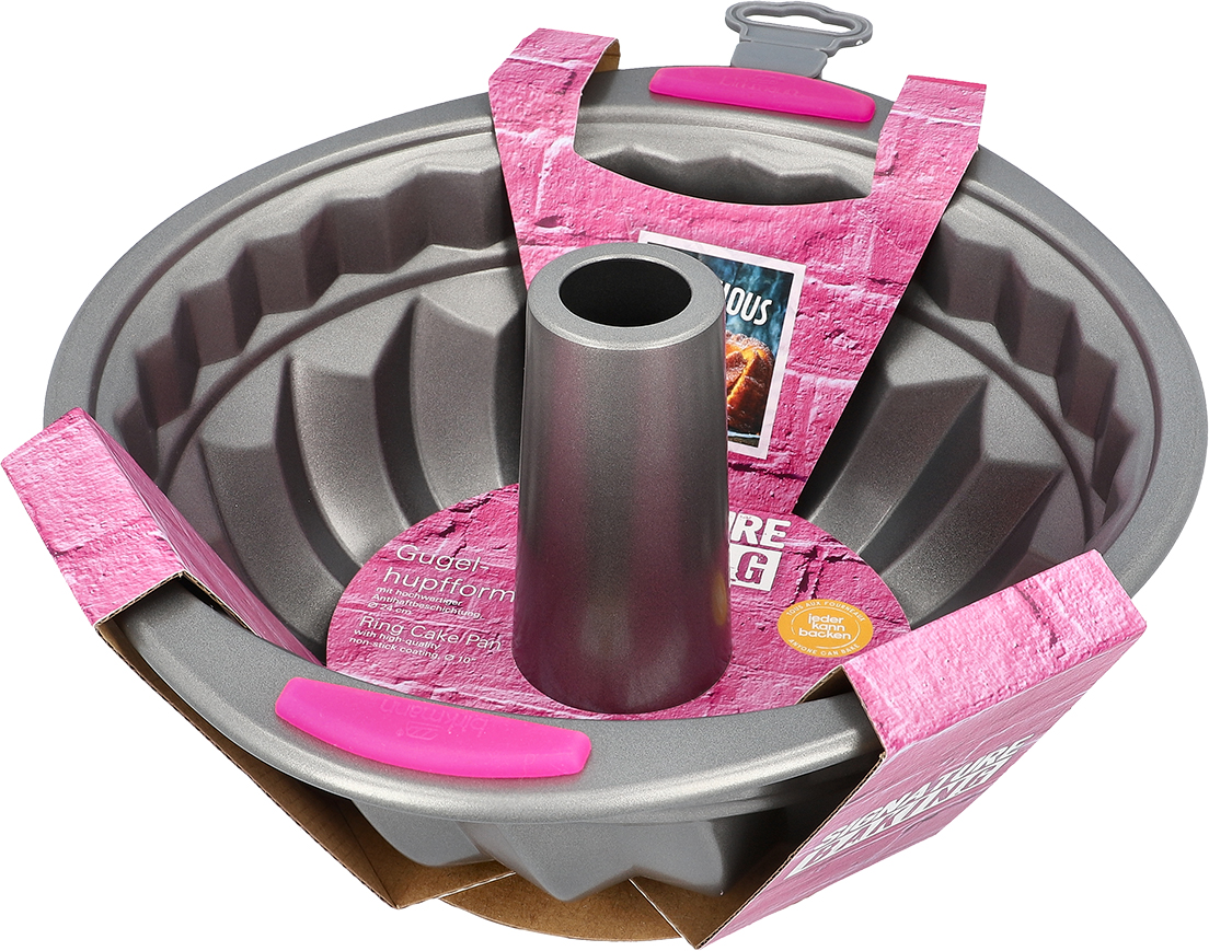 Gugelhupfform mit Griff Signature Baking - Ø 24cm, Höhe 12cm, mit Antihaftbeschichtung