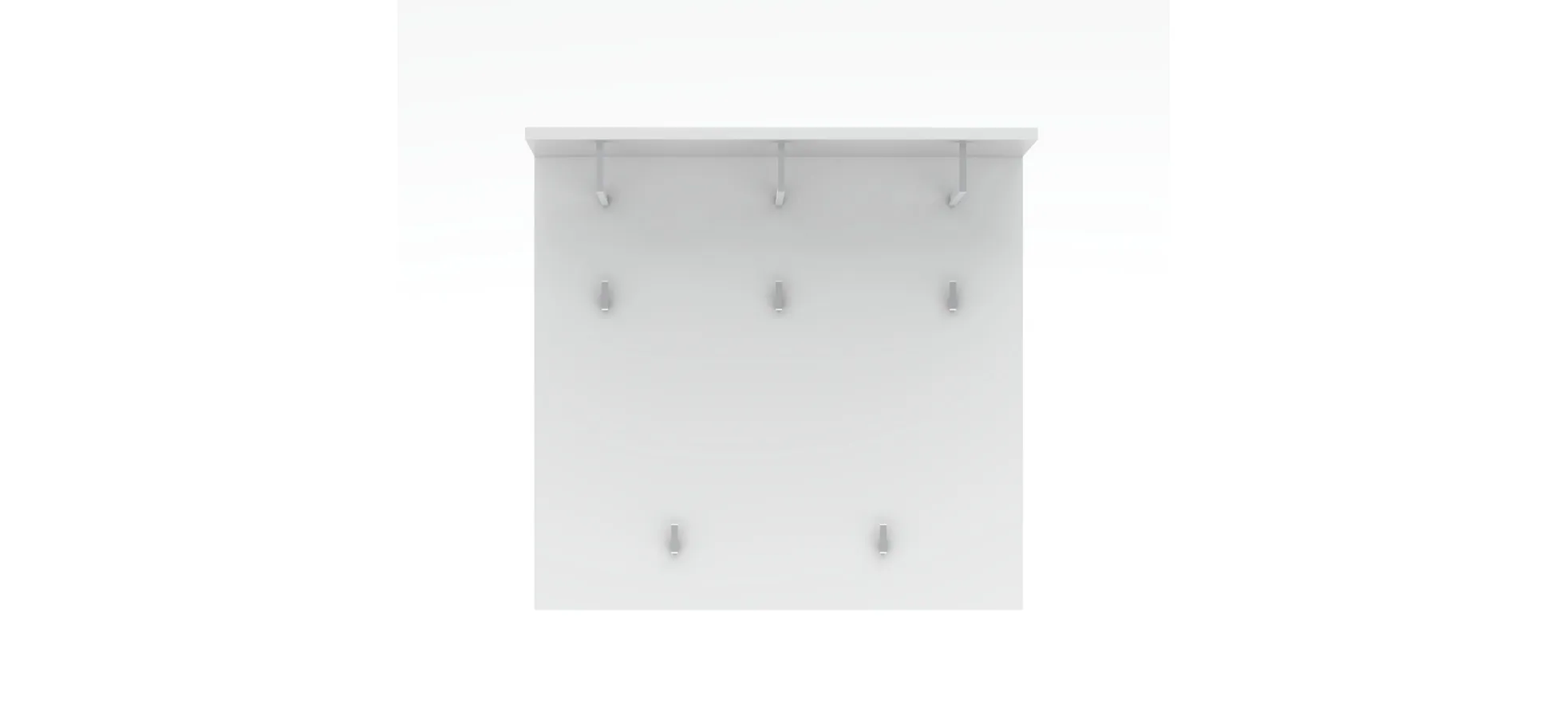 Garderobenpaneel, weiß - Ilaria