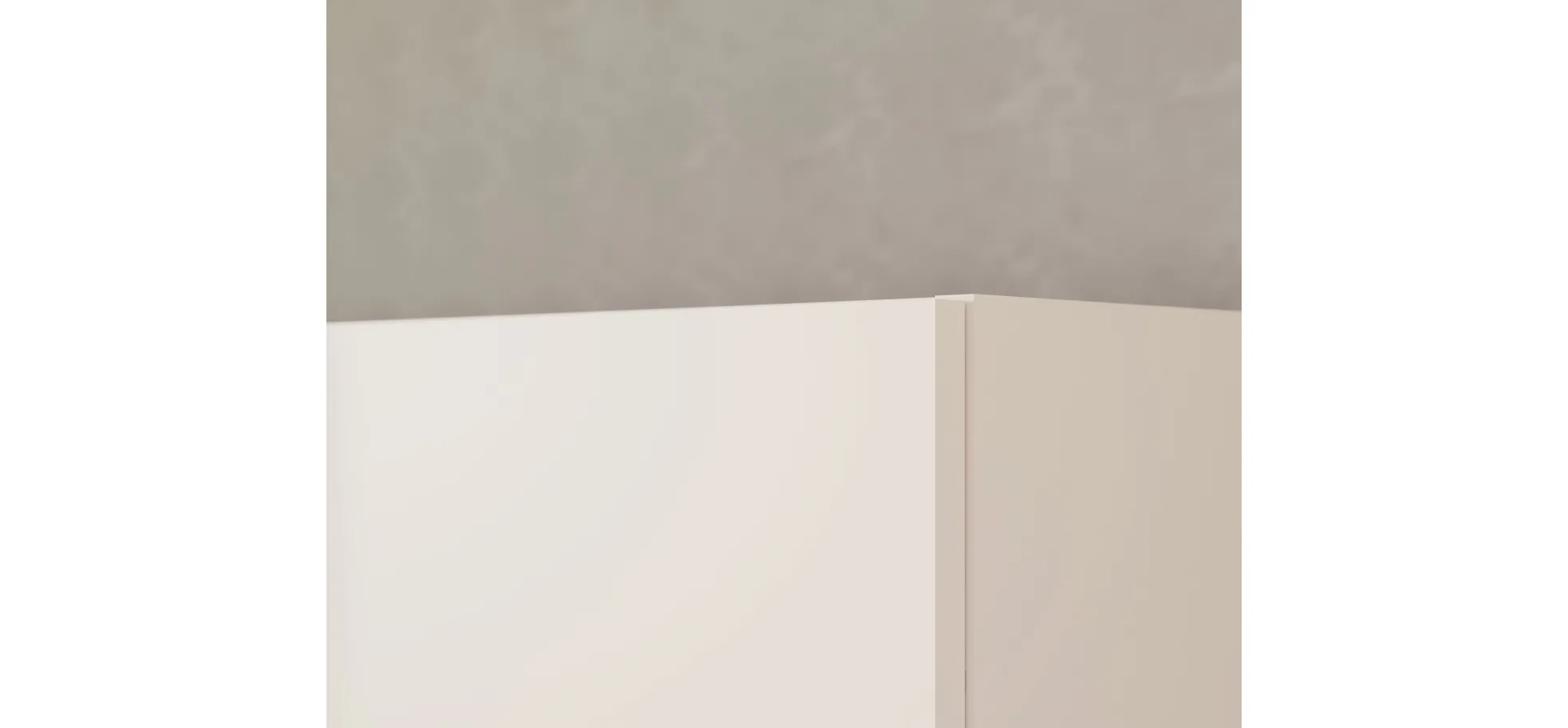 Schwebe-/Drehtürenschrank, Dekor sand - Fahda