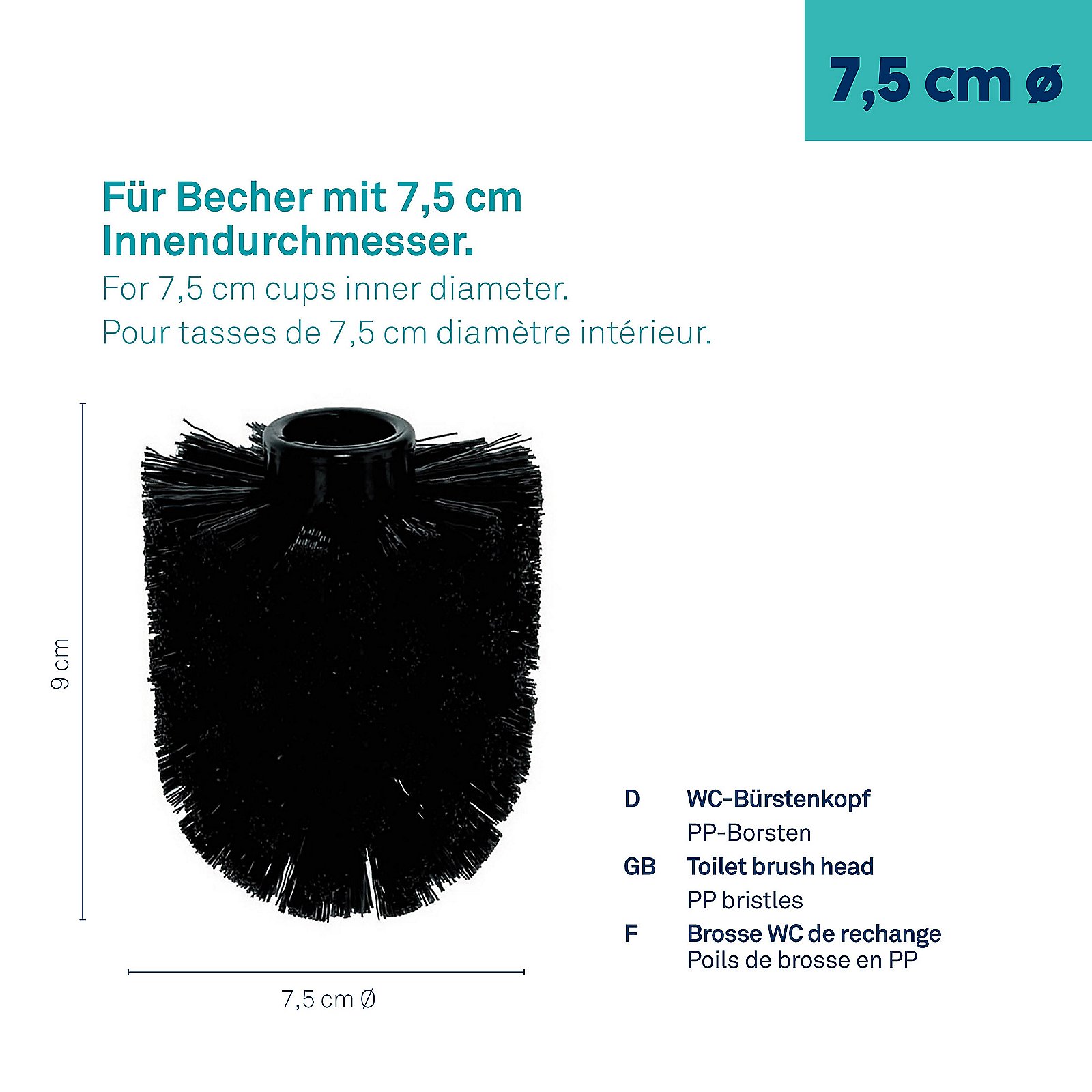 WC-Ersatzbürstenkopf Jay - 