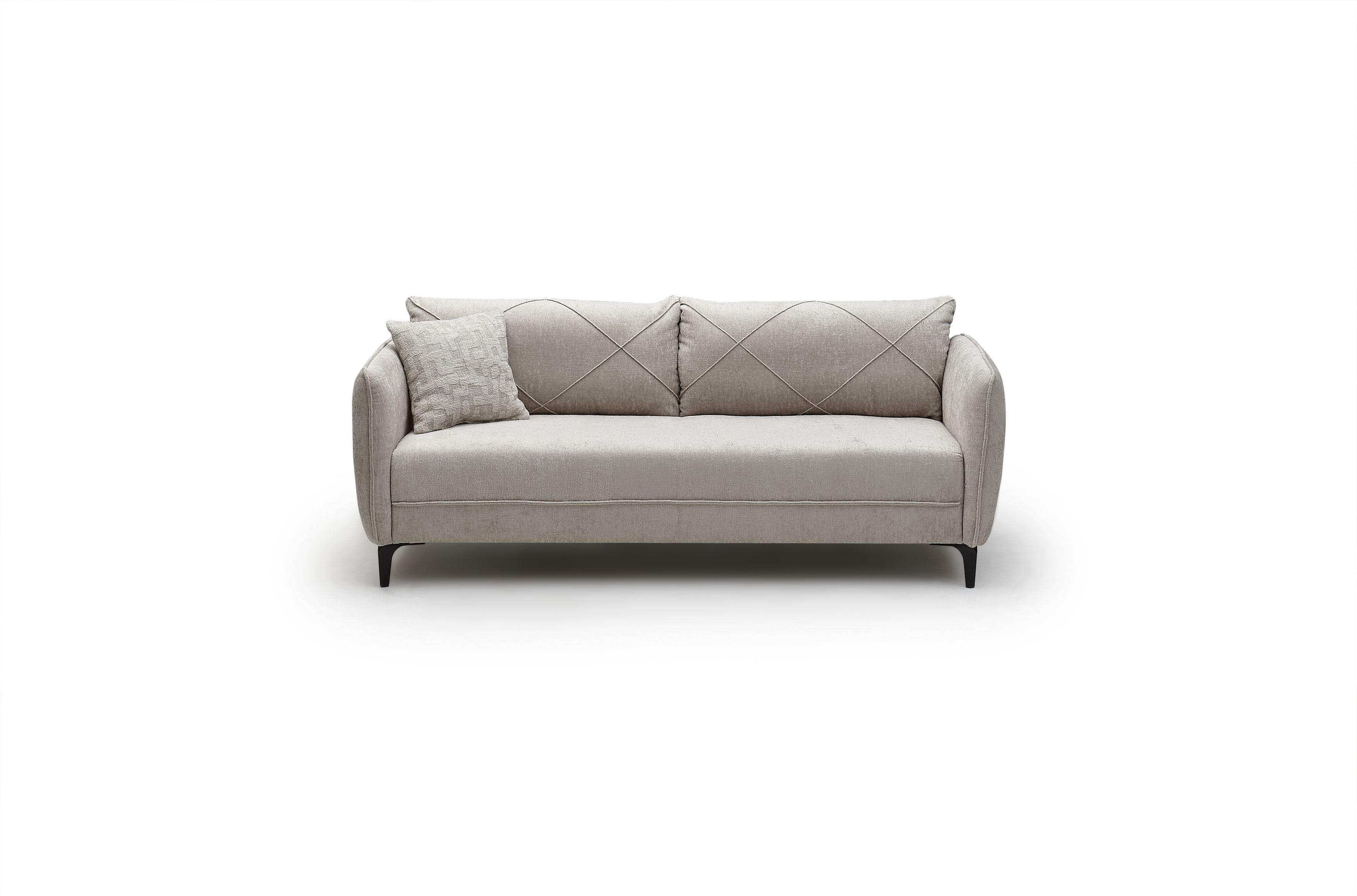 Sofa, 3-Sitzer, Rücken echt, 201 cm breit - Jerina