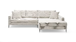 Eckgarnitur, Stoff creme - HILARY