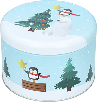 Gebäckdosenset Christmas Decorations - groß, rund,  L+XL