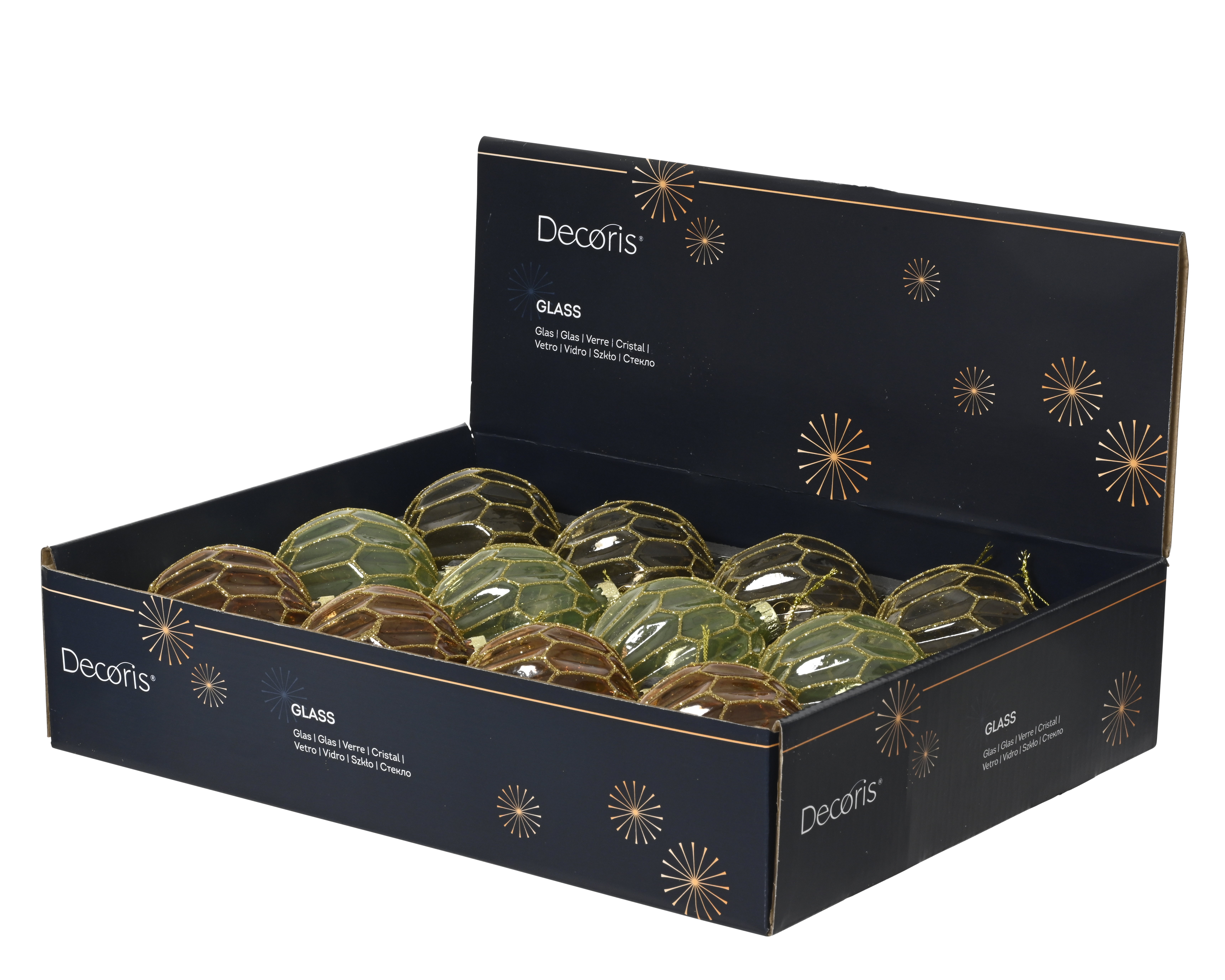 Kugel - sortiert, Glas, Ø8cm