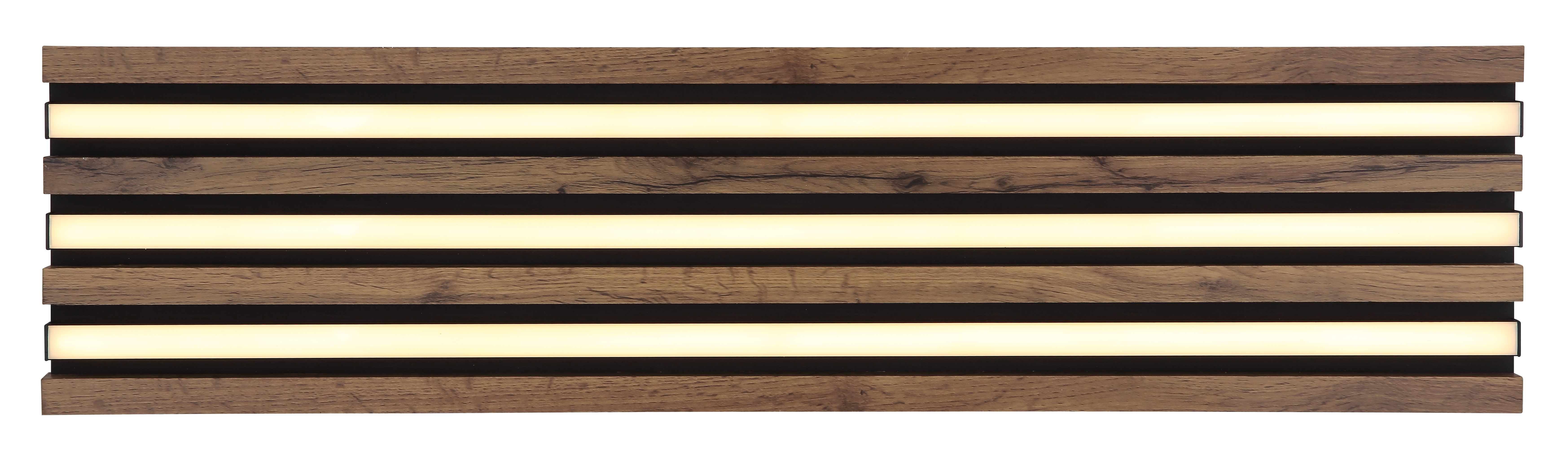 Deckenleuchte HAYDEN 80x20x5cm - Metall schwarz matt, LED