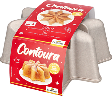 Stern Contoura - 24 cm, Höhe 10 cm, Aluguss Backform