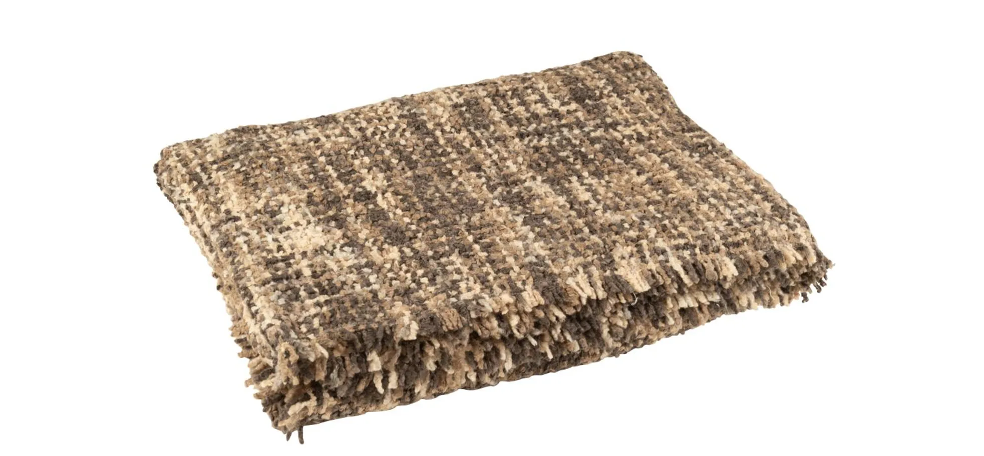 Plaid - BL ca. 130x180 cm, Braun/Beige