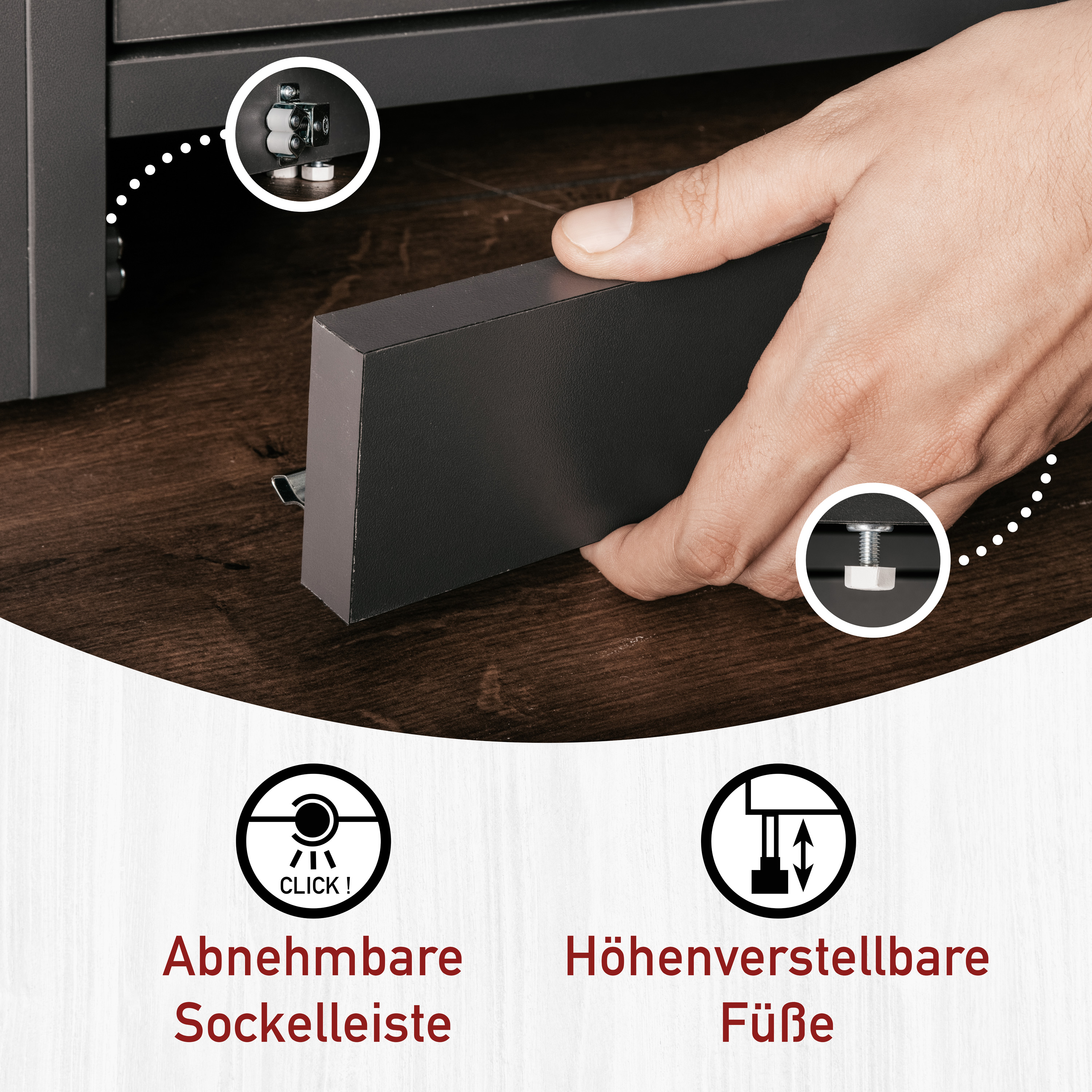 Haushaltsschrank, Anthrazit - MyStyle 9005