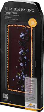 Tarteform Boden Emaille, 40 x17 cm, Premium Baking - Höhe 3 cm