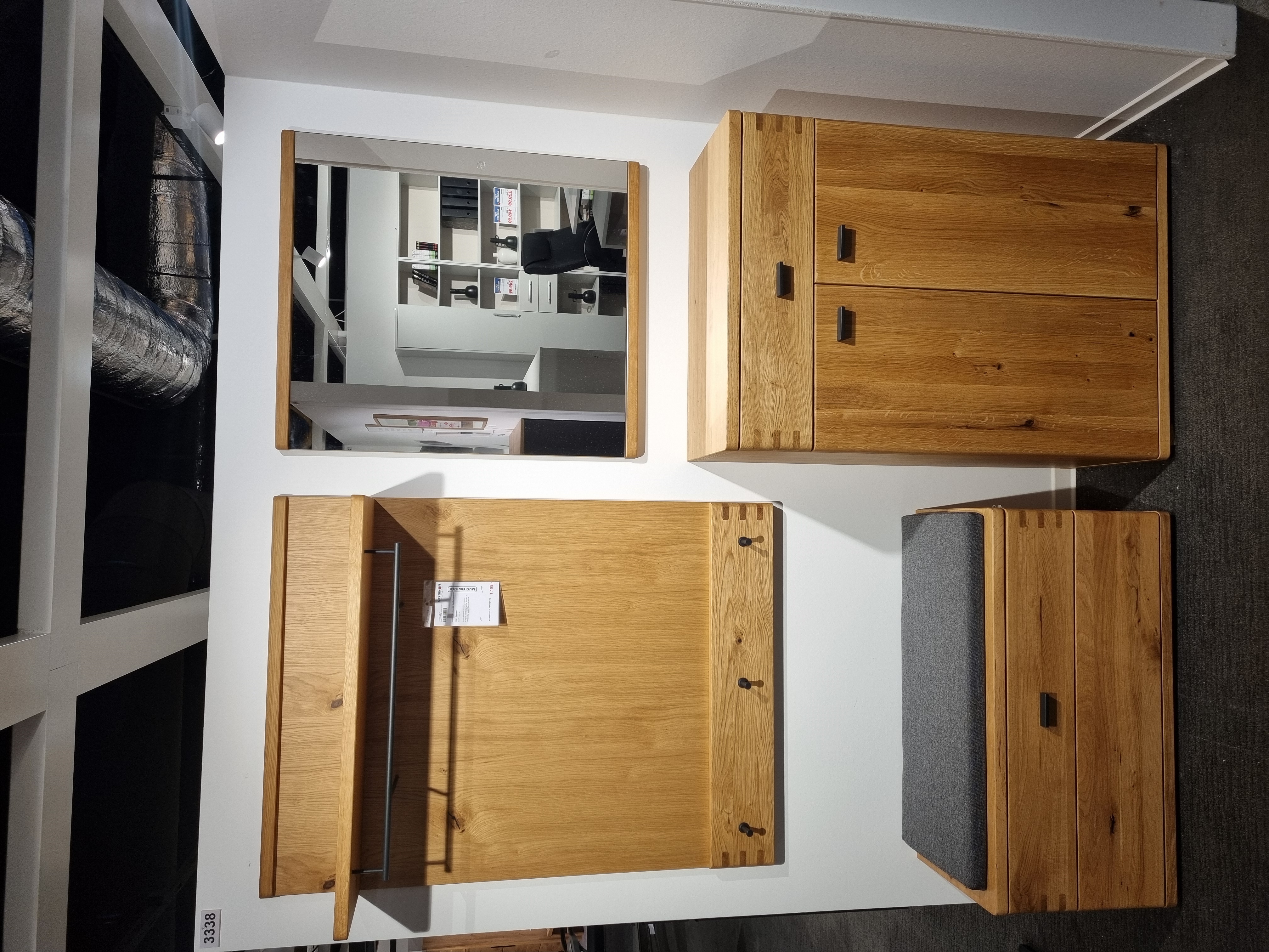 Garderobenkombi, Ast/Balkeneiche - LS24 Diamana