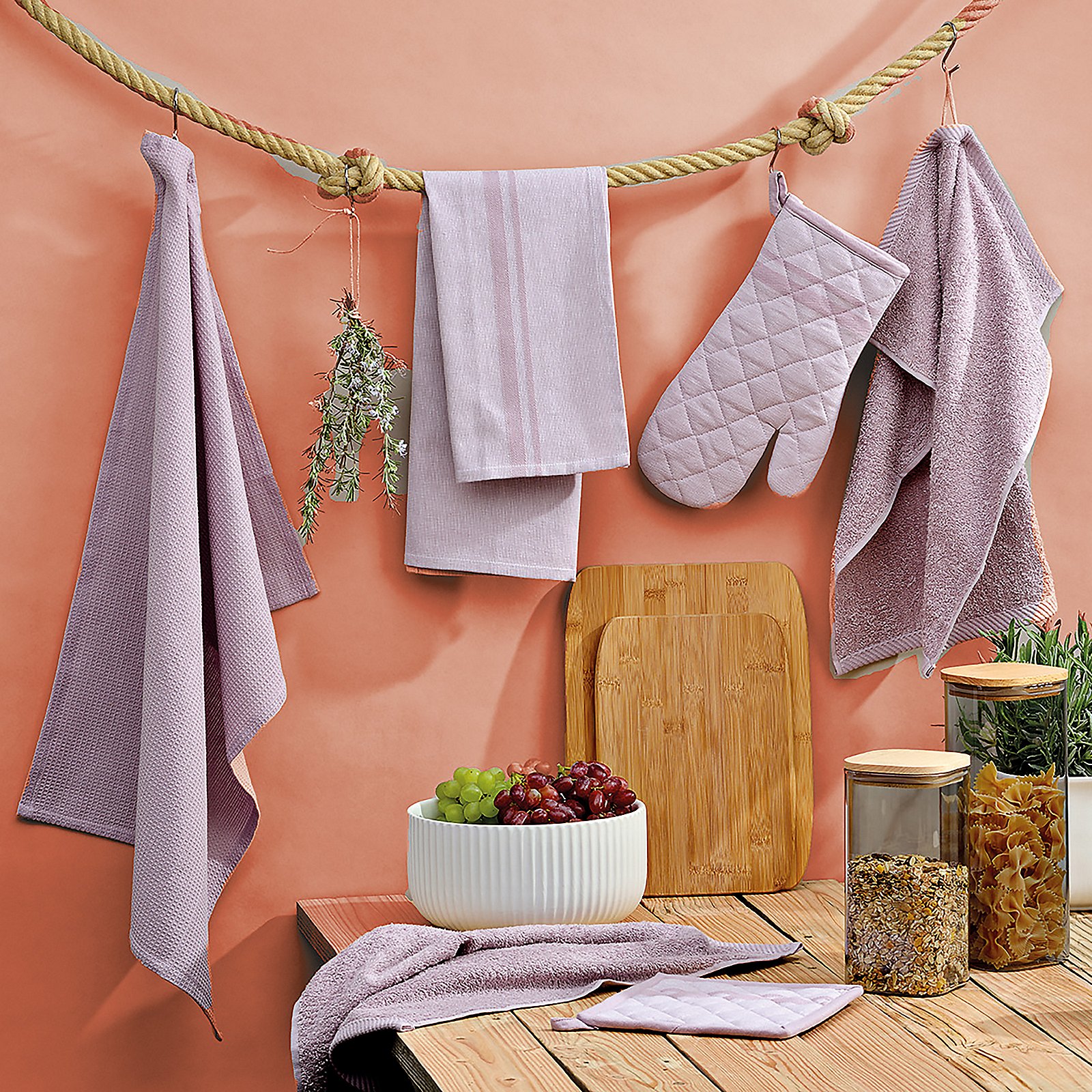 Topfhandschuh Tia 18x31 cm - 100%Baumwolle nougat
