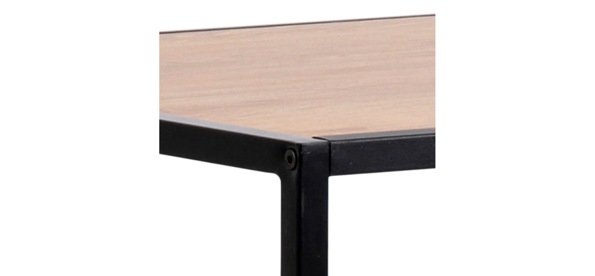 Bartisch - LB ca. 120x60 cm, Wildeiche Nachbildung, Schwarz Bartisch - LB ca. 120x60 cm, Wildeiche Nachbildung, Schwarz